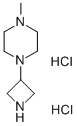 PIPERAZINE, 1-(3-AZETIDINYL)-4-METHYL-, DIHYDROCHLORIDE Struktur