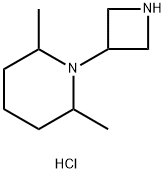 1-(3-AZETIDINYL)-2,6-DIMETHYL-PIPERIDINE DIHYDROCHLORIDE Struktur