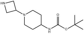 [1-(3-AZETIDINYL)-4-PIPERIDINYL]-CARBAMIC ACID 1,1-DIMETHYLETHYL ESTER Struktur