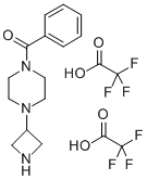 3-(4-BENZOYLPIPERAZIN-1-YL)AZETIDINE BIS(TRIFLUOROACETATE) Struktur