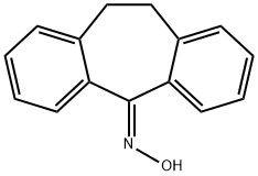 10,11-dihydro-5H-dibenzo[a,d]cyclohepten-5-one oxime Struktur