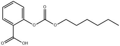 2-[[(Hexyloxy)carbonyl]oxy]benzoic acid Struktur