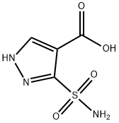 3-sulfamoyl-2H-pyrazole-4-carboxylic acid Struktur