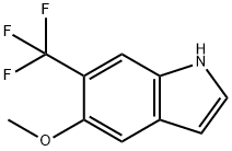 6-(trifluoromethyl)-5-methoxy-1H-indole Struktur