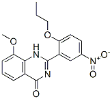 4(1H)-Quinazolinone,  8-methoxy-2-(5-nitro-2-propoxyphenyl)-  (9CI) Struktur