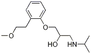 2-Propanol, 1-[2-(2-methoxyethyl)phenoxy]-3-[(1-methylethyl)amino]- Struktur