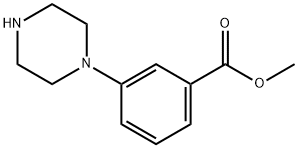 Methyl 3-(1-piperazinyl)benzoate Struktur