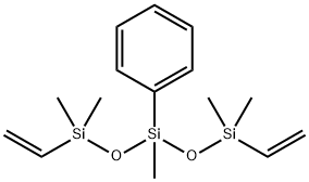 1,1,3,5,5-pentamethyl-3-phenyl-1,5-divinyltrisiloxane  Struktur