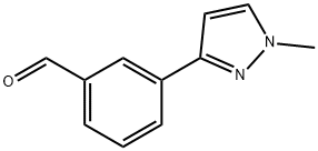 3-(1-Methyl-1H-pyrazol-3-yl)benzaldehyde Struktur