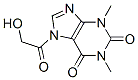 1H-Purine-2,6-dione,  3,7-dihydro-7-(hydroxyacetyl)-1,3-dimethyl-  (9CI) Struktur