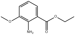 Benzoic acid, 2-amino-3-methoxy-, ethyl ester (9CI) Struktur