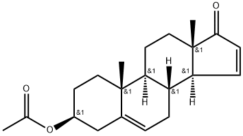 3β-Hydroxy-androsta-5,15-dien-17-one Acetate Struktur