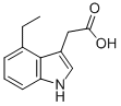 1H-Indole-3-aceticacid,4-ethyl-(9CI) Struktur