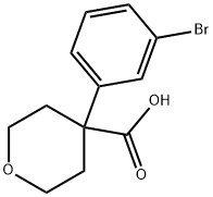 4-(3-BROMOPHENYL)TETRAHYDRO-2H-PYRAN-4-CARBOXYLIC ACID Struktur