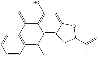 rutacridone Struktur