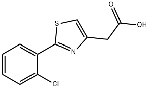 2-(2-CHLOROPHENYL)-1,3-THIAZOL-4-YL]ACETIC ACID Struktur