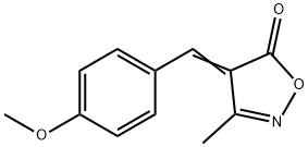 4-[(4-Methoxyphenyl)methylene]-3-methylisoxazol-5(4H)-one Struktur