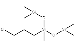 3-(3-Chloropropyl)-1,1,1,3,5,5,5-heptamethylpentanetrisiloxane Struktur