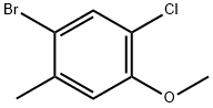 1-BROMO-5-CHLORO-4-METHOXY-2-METHYLBENZENE Struktur