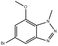 5-Bromo-7-methoxy-1-methyl-1H-benzotriazole Struktur