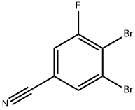 3,4-Dibromo-5-fluorobenzonitrile Struktur