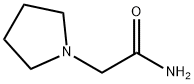 1-Pyrrolidineacetamide Struktur