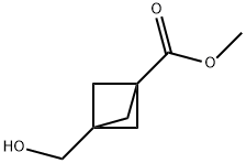 Bicyclo[1.1.1]pentane-1-carboxylic acid, 3-(hydroxymethyl)-, methyl ester (9CI) Structure