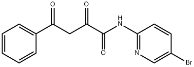 N-(5-bromo-pyridin-2-yl)-2,4-dioxo-4-phenyl-butyramide Struktur