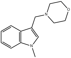 1-methyl-3-(morpholinomethyl)-indole Struktur