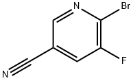 6-Bromo-5-fluoronicotinonitrile Struktur