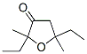 2,5-Diethyl-4,5-dihydro-2,5-dimethyl-3(2H)-furanone Struktur