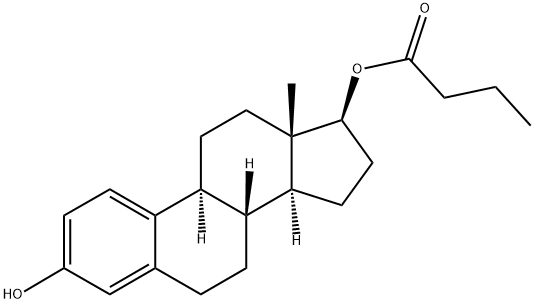 エストラ-1,3,5(10)-トリエン-3,17β-ジオール17-ブタノアート 化學(xué)構(gòu)造式