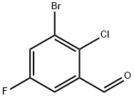 3-Bromo-2-chloro-5-fluorobenzaldehyde Struktur