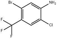 5-Bromo-2-chloro-4-(trifluoromethyl)aniline Struktur