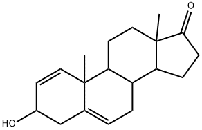 (3beta)-3-Hydroxyandrosta-1,5-dien-17-one Struktur