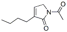 2H-Pyrrol-2-one,  1-acetyl-3-butyl-1,5-dihydro- Struktur