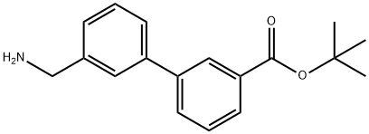 3'-(AMINOMETHYL)-BIPHENYL-3-CARBOXYLIC ACID TERT-BUTYL ESTER Struktur