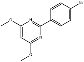 2-(4-BROMOPHENYL)-4,6-DIMETHOXYPYRIMIDINE Struktur