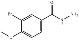 3-BROMO-4-METHOXYBENZOHYDRAZIDE Struktur