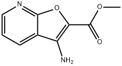 Furo[2,3-b]pyridine-2-carboxylic acid, 3-amino-, methyl ester (9CI) Struktur