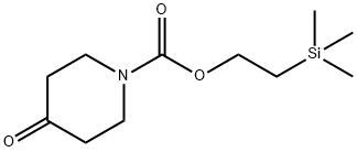 4-OXO-PIPERIDINE-1-CARBOXYLIC ACID 2-TRIMETHYLSILANYL-ETHYL ESTER Struktur