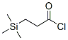 3-(Trimethylsilyl)propanoyl chloride Struktur