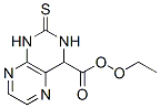 1,2,3,4-Tetrahydro-4-hydroxy-2-thioxo-4-pteridinecarboxylic acid ethyl ester Struktur