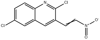 E-2,6-DICHLORO-3-(2-NITRO)VINYLQUINOLINE Struktur