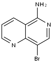 8-Bromo-[1,6]naphthyridin-5-ylamine Struktur