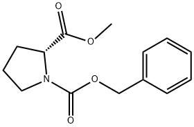 (+)-N-CARBOBENZYLOXY-D-PROLINE METHYL ESTER Struktur