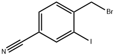 4-(Bromomethyl)-3-iodobenzonitrile Structure