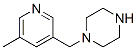Piperazine, 1-[(5-methyl-3-pyridinyl)methyl]- (9CI) Struktur