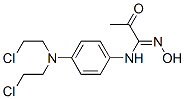 N-[4-[Bis(2-chloroethyl)amino]phenyl]-2-oxopropanamide oxime Struktur