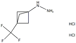 [3-(Trifluoromethyl)bicyclo[1.1.1]pentan-1-yl]hydrazine dihydrochloride, 1823931-68-5, 結(jié)構(gòu)式